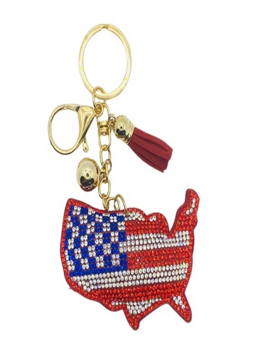 USA Puffy key Chain