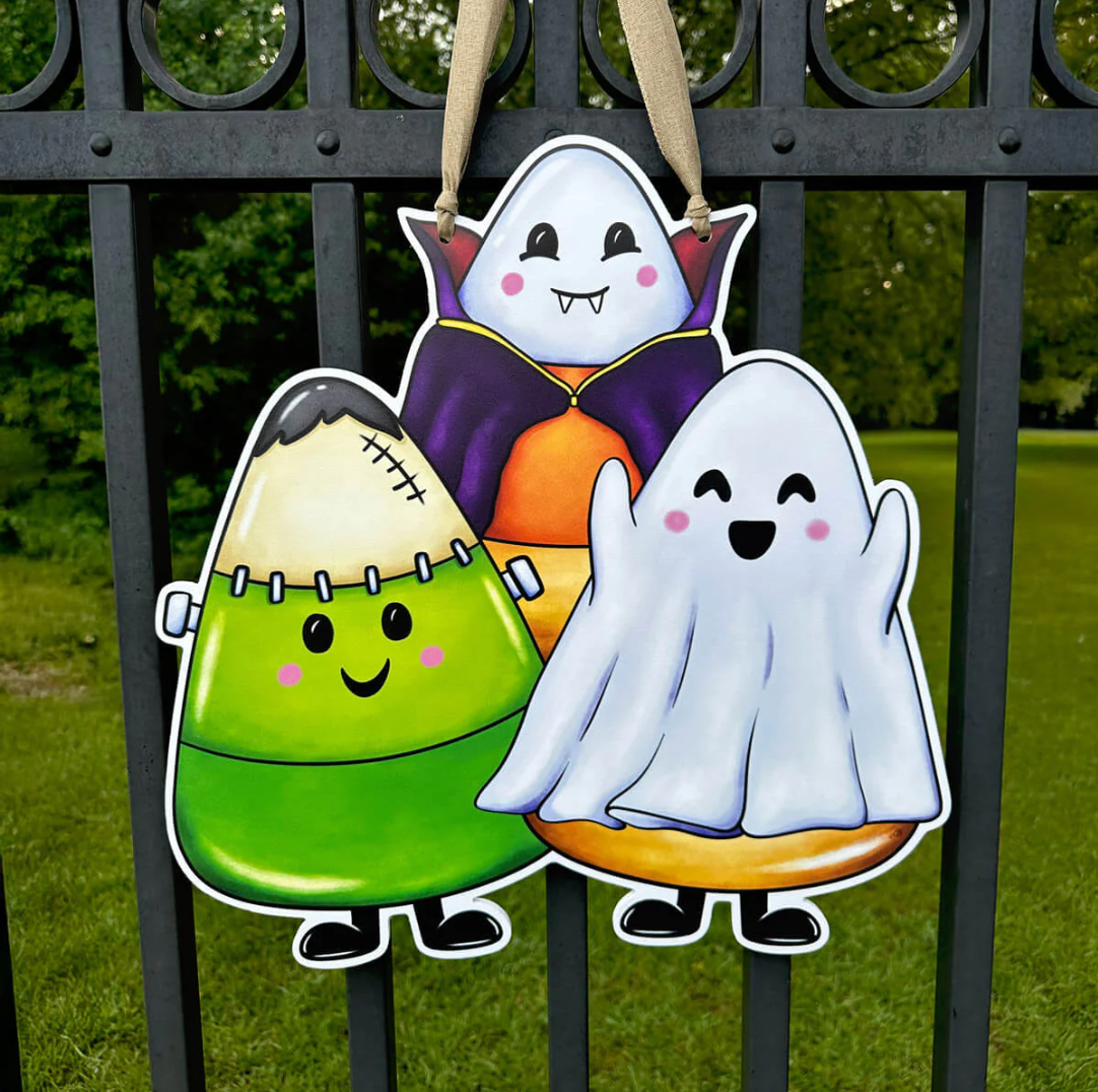 Candy Corn Trio Door Hanger