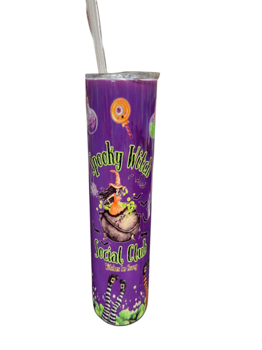 Spooky Witch Social Club Tumbler