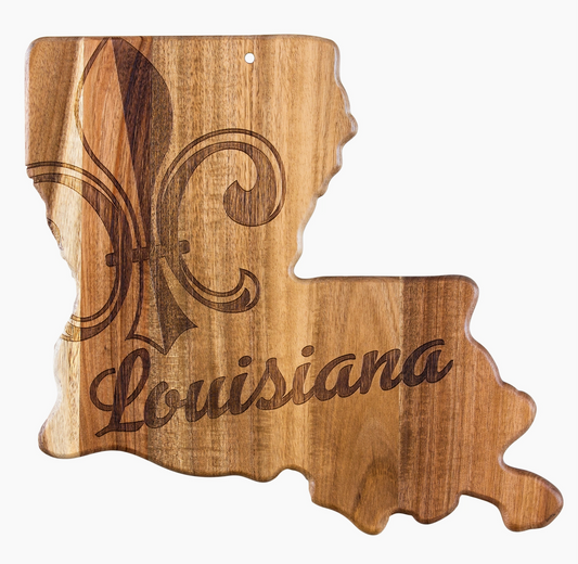 Fleur De Lis Louisiana Cutting Board