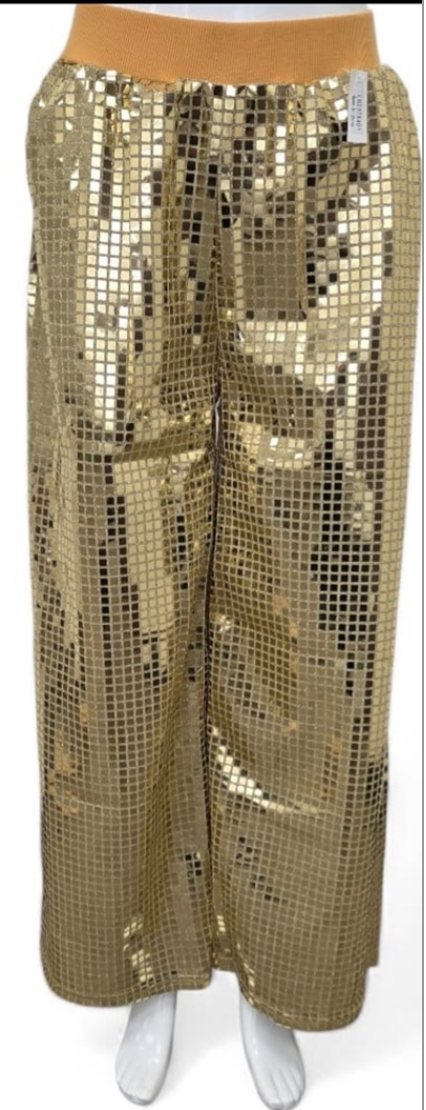 Gold Palazzo Pants