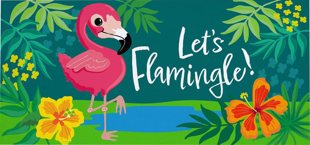 Let's Flamingle Switch Mat