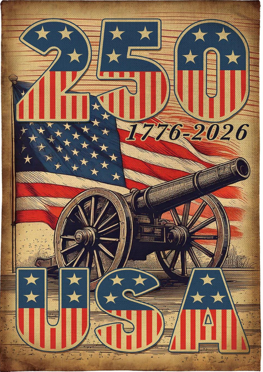 250th Ann Cannons Garden Flag