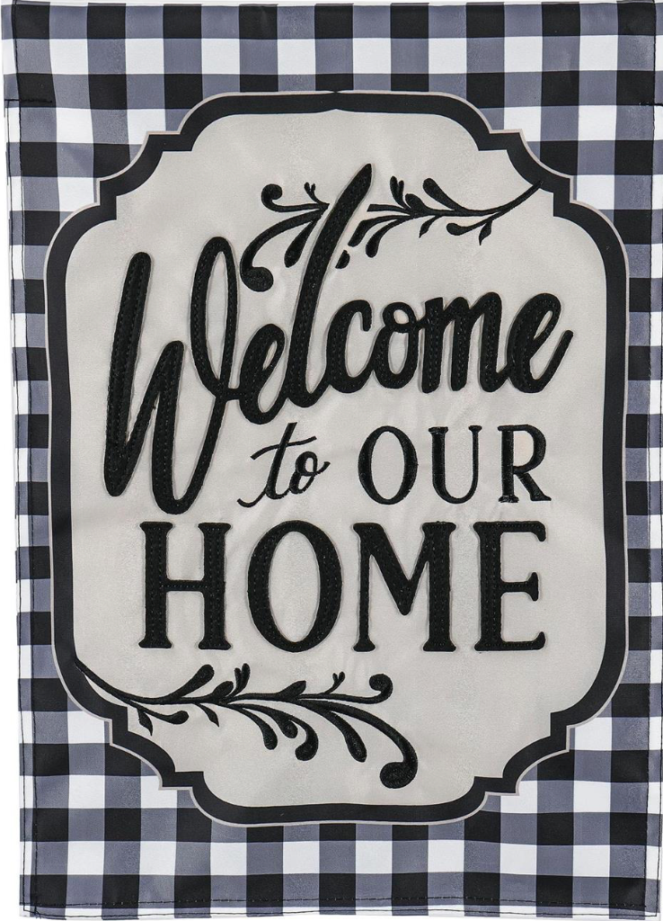 Classic Welcome Home Garden Flag