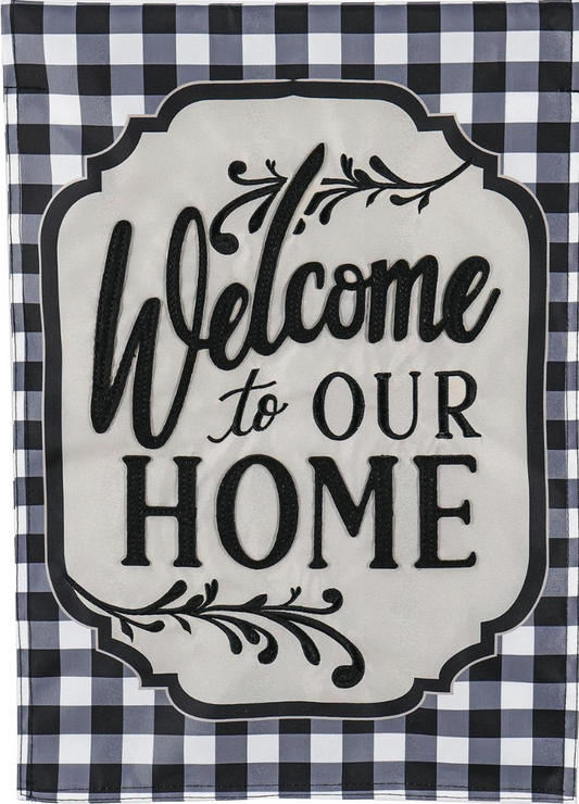 Classic Welcome Home Garden Flag