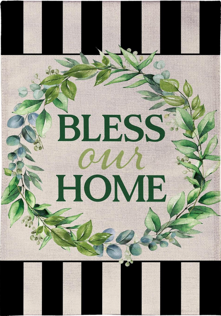 Bless our home Garden Flag
