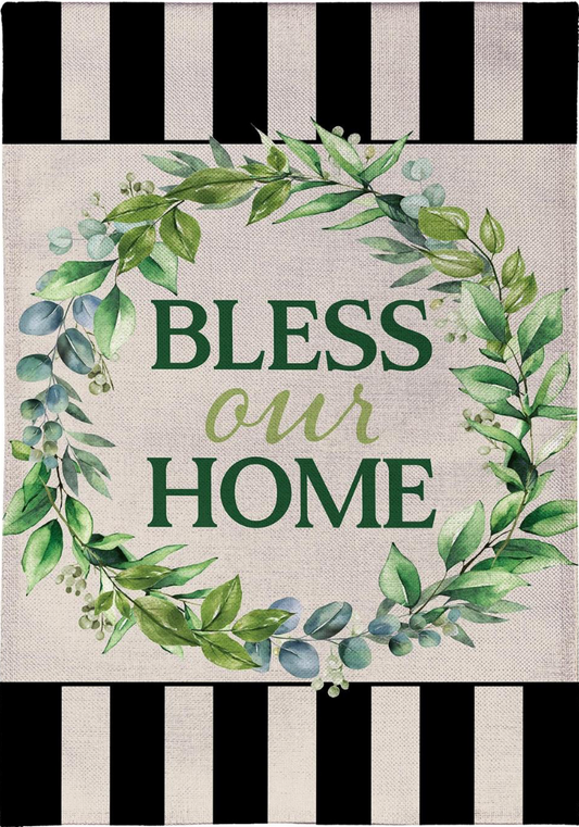 Bless our home Garden Flag