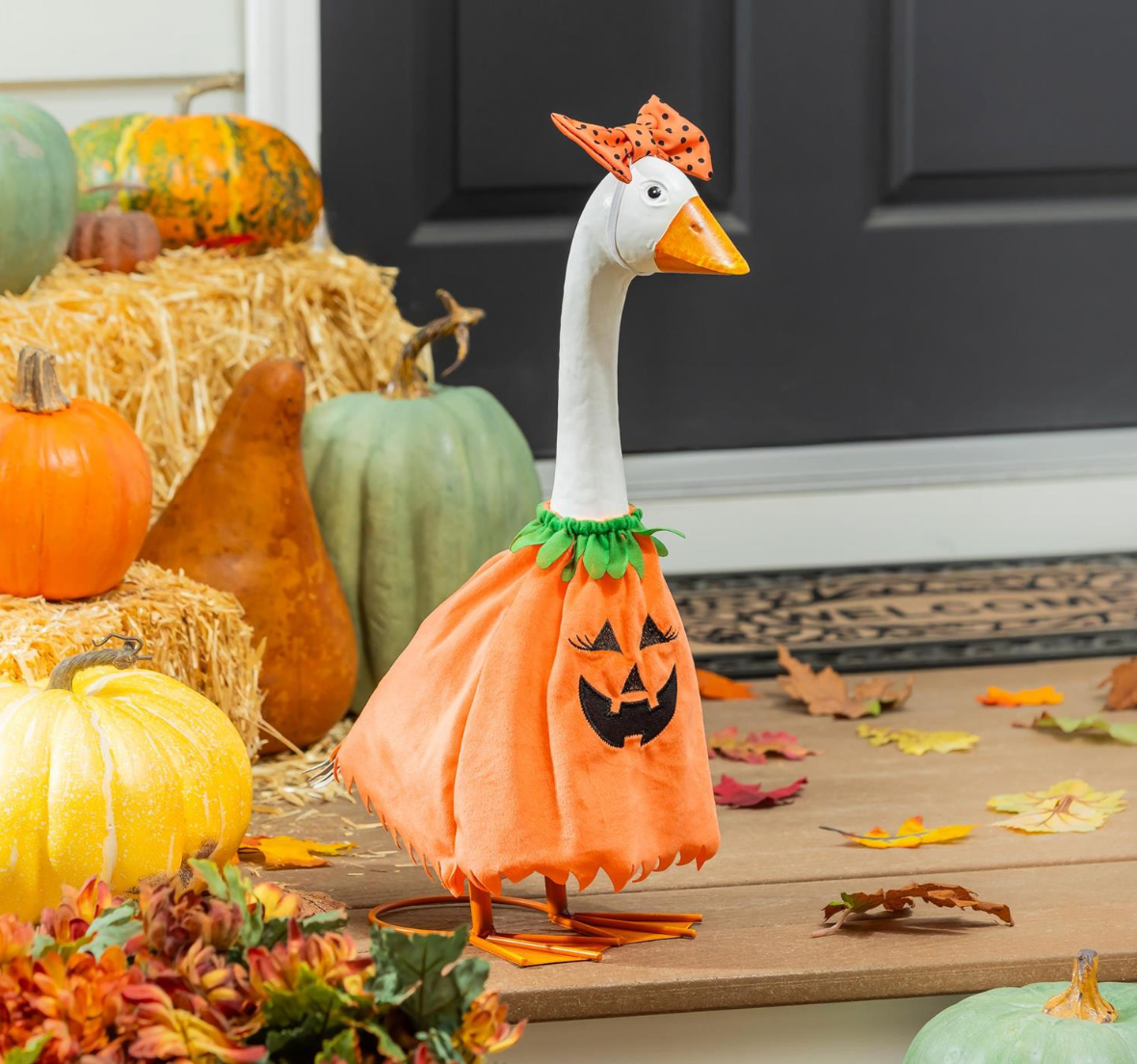 Goose Outfit, Pumpkin Poncho