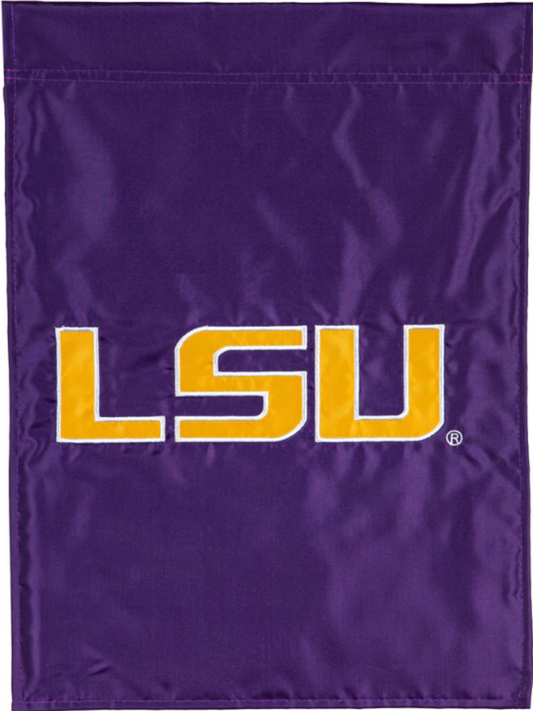 LSU Applique Garden Flag