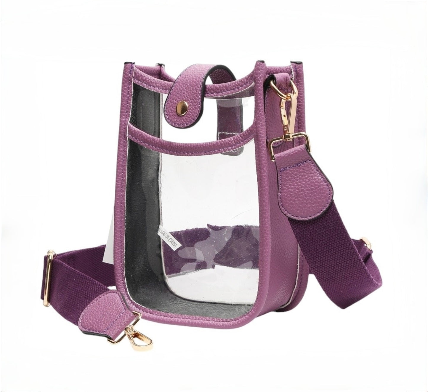 Purple Clear Crossbody