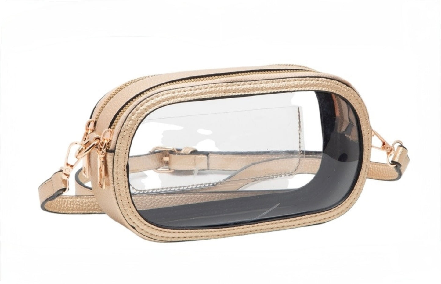 Gold Clear Oblong Purse