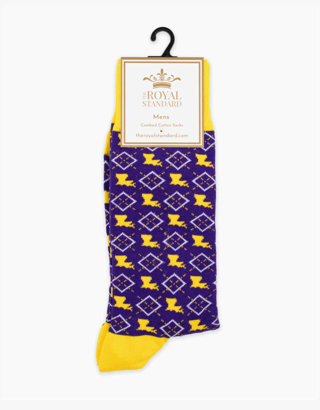 Purple & Gold Louisiana Socks