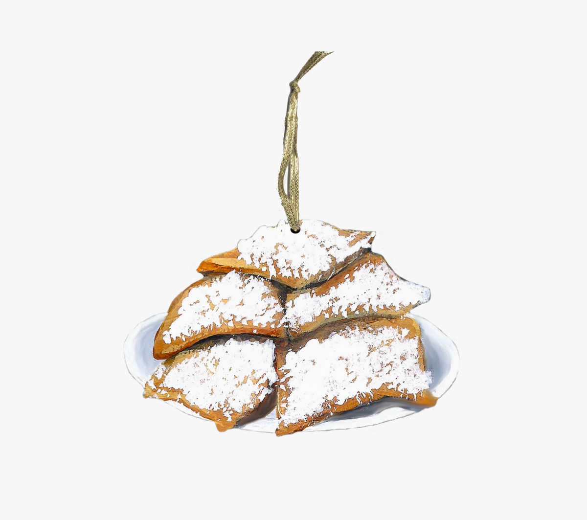Beignet Plate Ornament