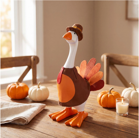 Gordy The Desktop Goose, Turkey Outfit