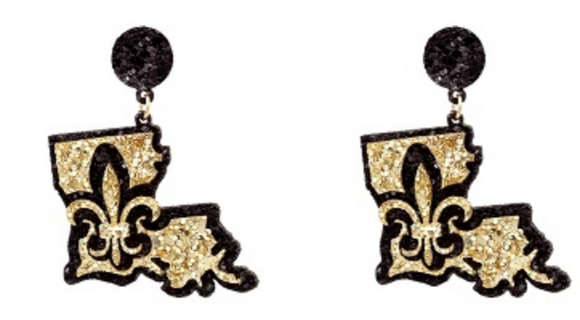 Accessories- Saints Earrings