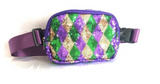 Mardi Gras sequin bags