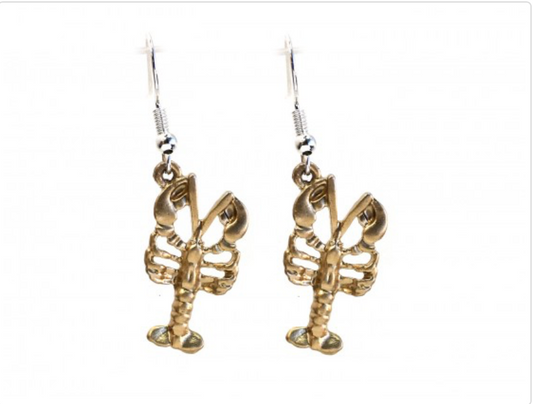 Crawfish Dangle Earrings