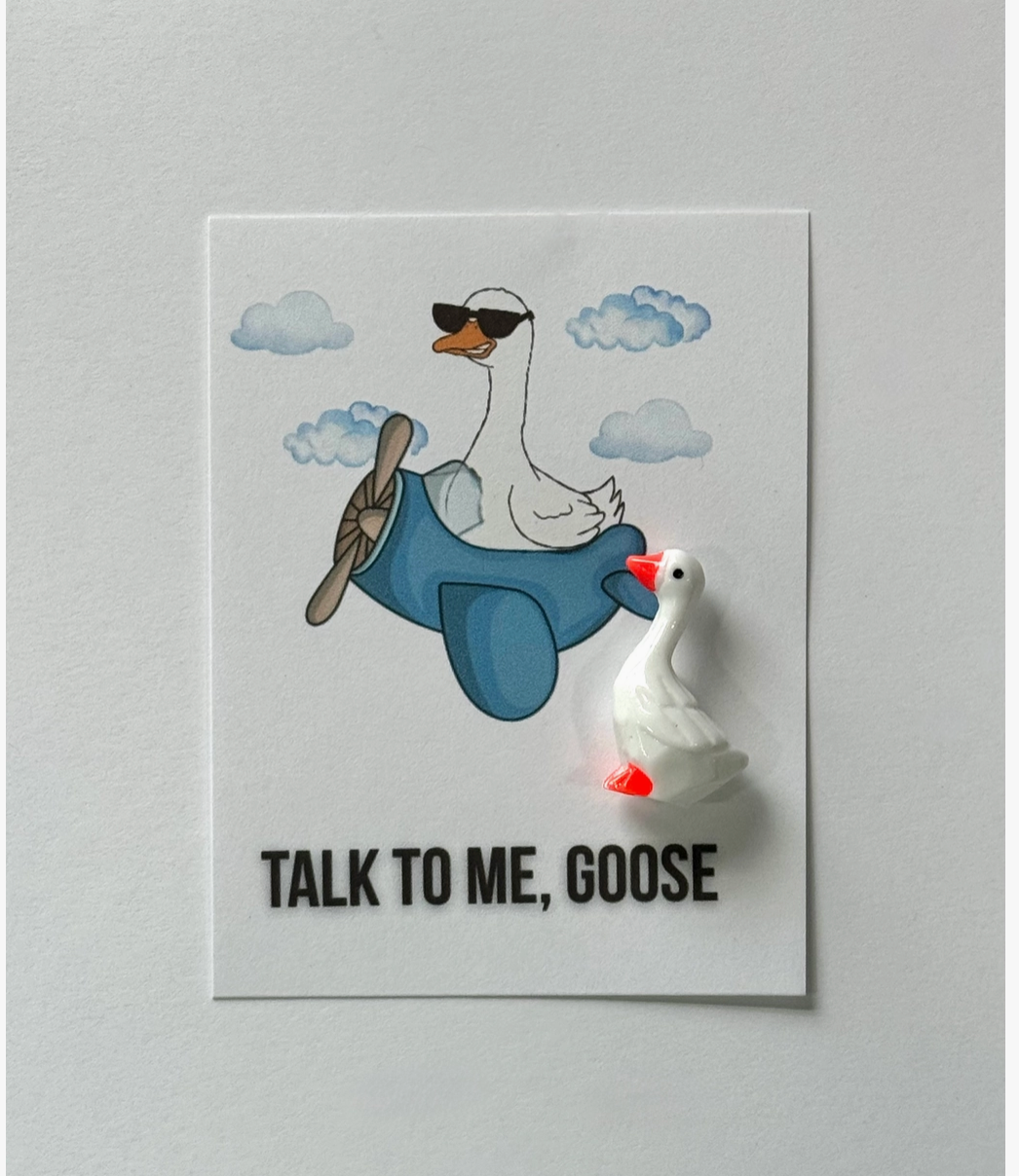 Baby Goose with a card