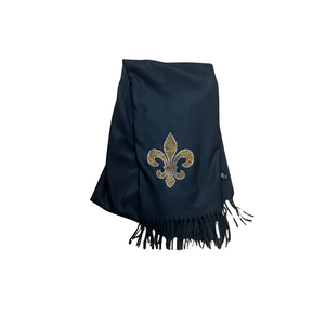 Gold Fleur de lis scarves