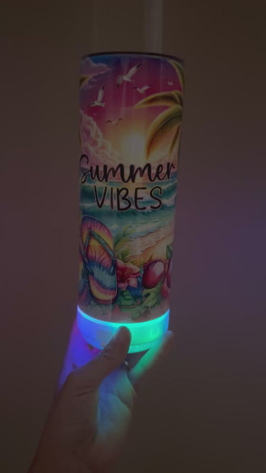 Summer Vibes Light Up Speaker Tumbler