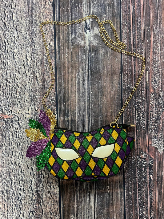 Mardi Gras Mask Purse