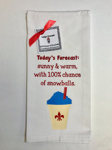 Towel- 100% Chance Of Snoballs Kitchen Towel