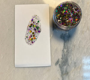 Accessories- Mardi Gras Face glitter