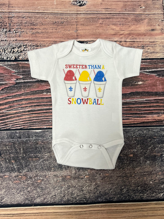 Snowball baby onesie