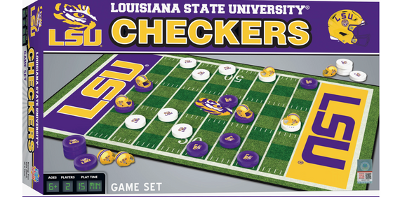 Games - Saints or LSU Checkers Board Game